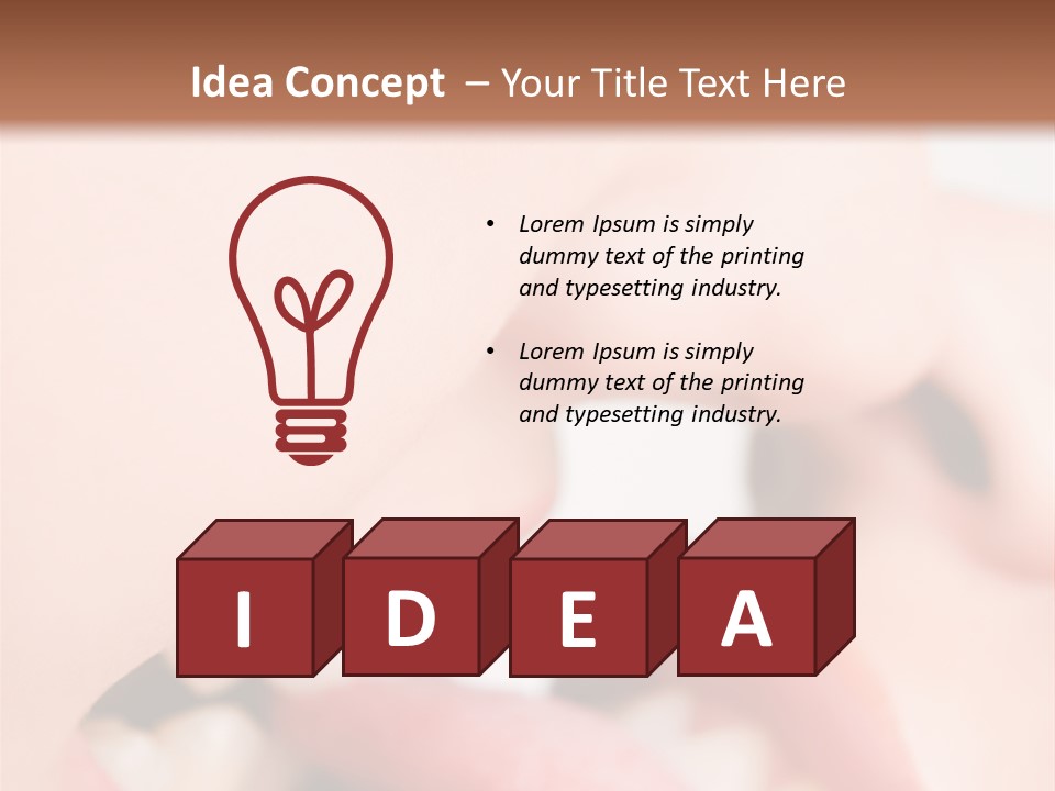 Beautiful Lips PowerPoint Template