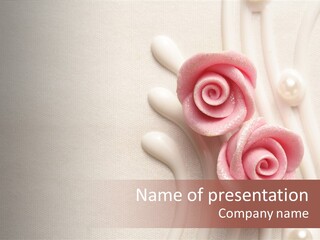 Cake Roses PowerPoint Template