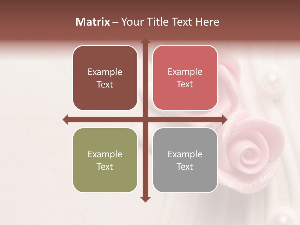 Cake Roses PowerPoint Template