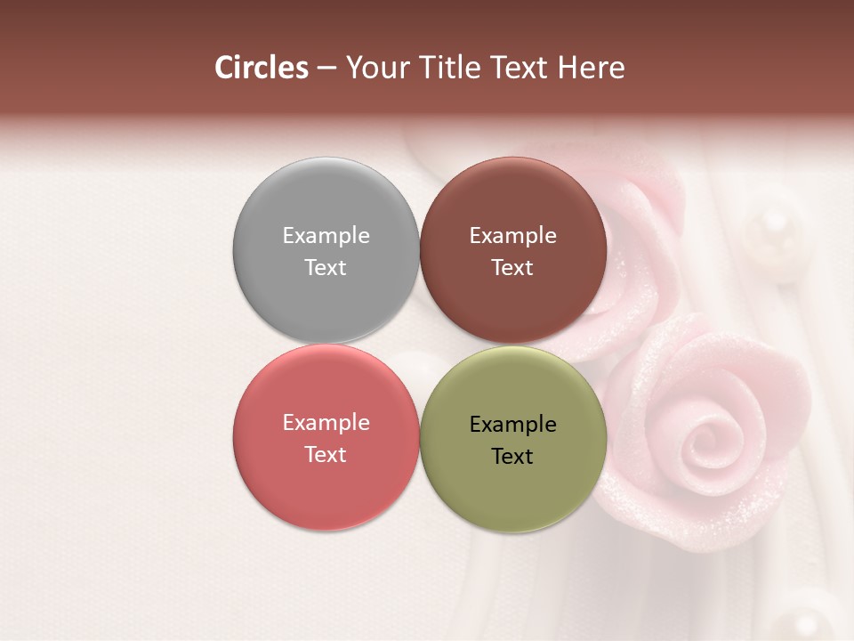 Cake Roses PowerPoint Template