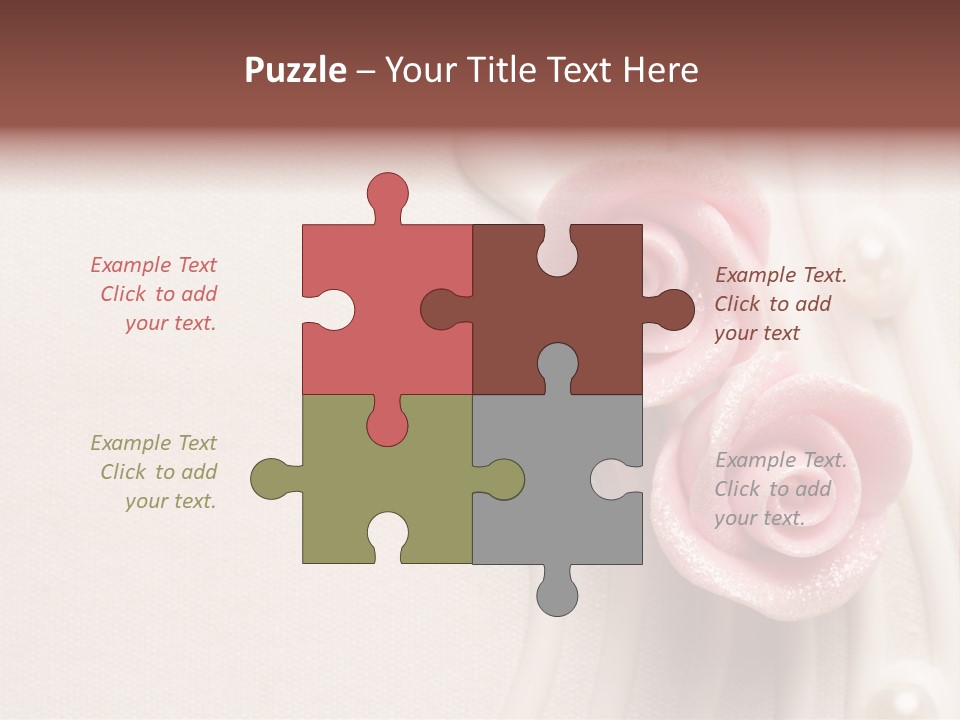 Cake Roses PowerPoint Template