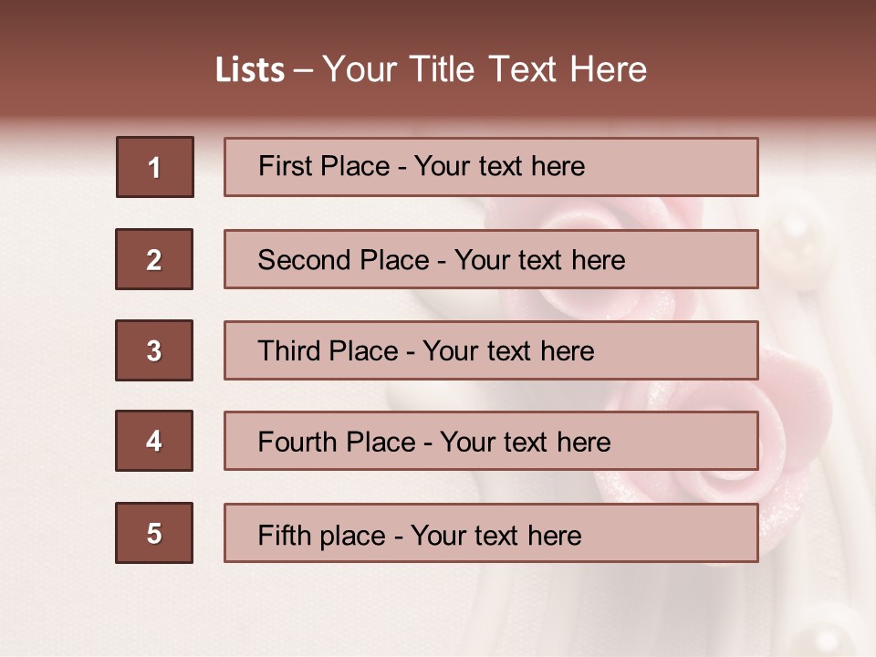 Cake Roses PowerPoint Template