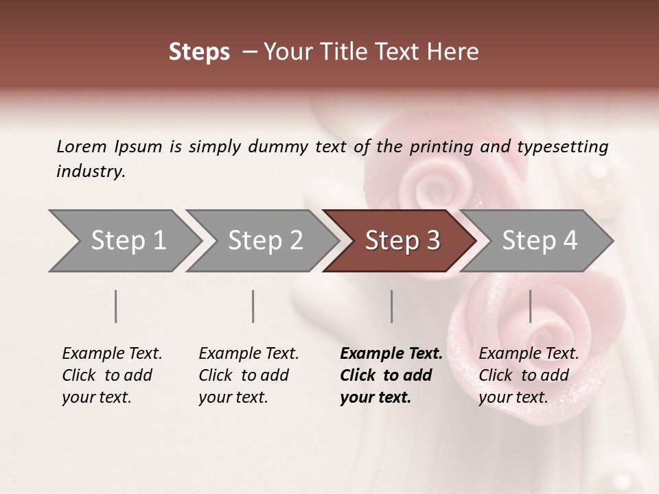 Cake Roses PowerPoint Template
