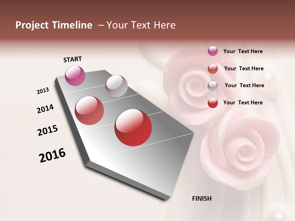 Cake Roses PowerPoint Template