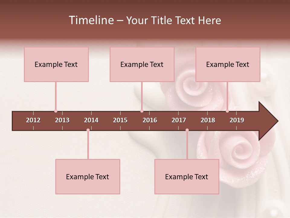 Cake Roses PowerPoint Template