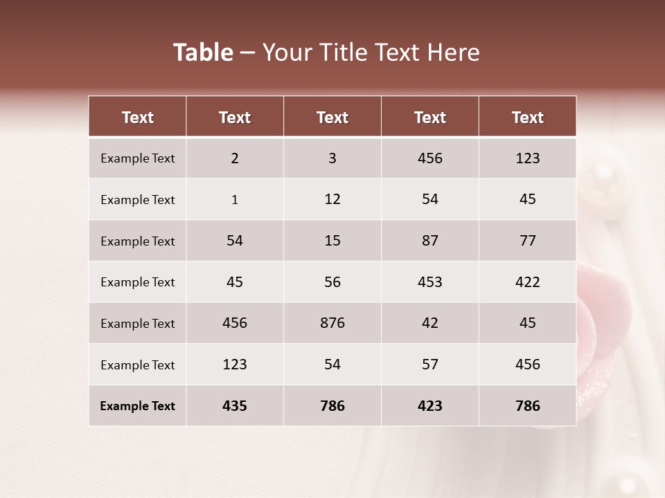 Cake Roses PowerPoint Template