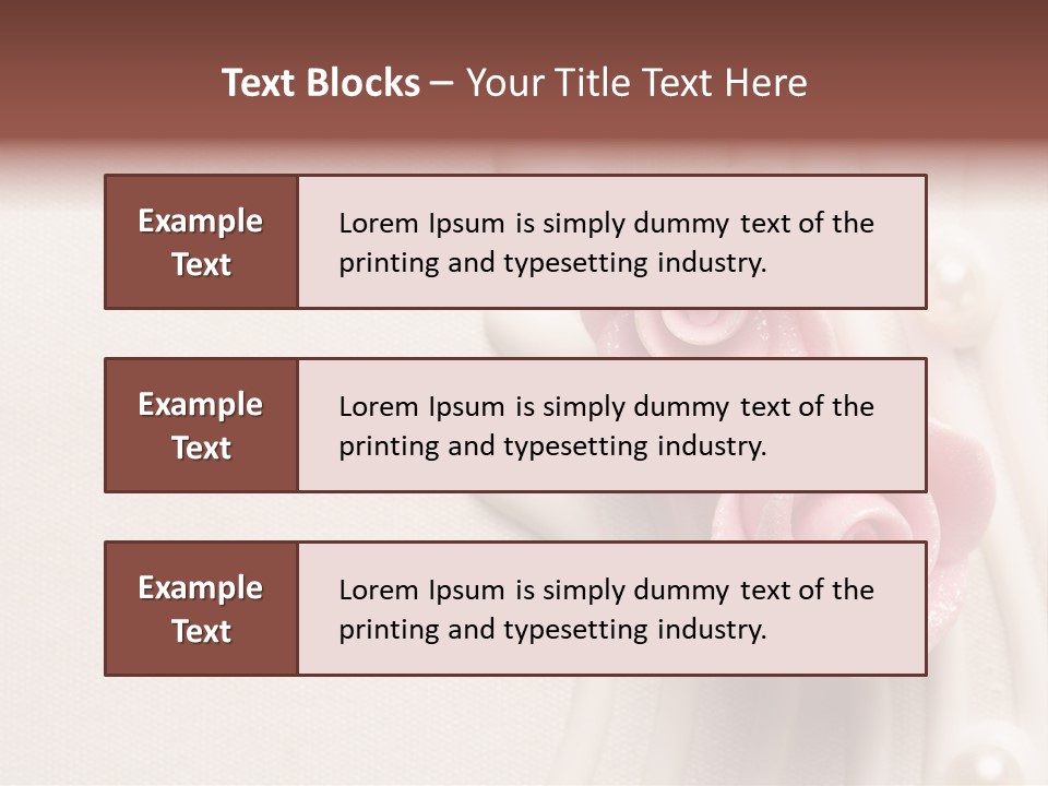Cake Roses PowerPoint Template