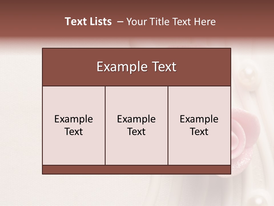 Cake Roses PowerPoint Template