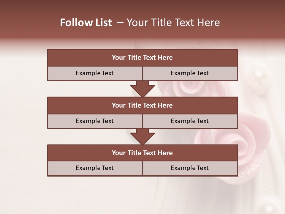Cake Roses PowerPoint Template