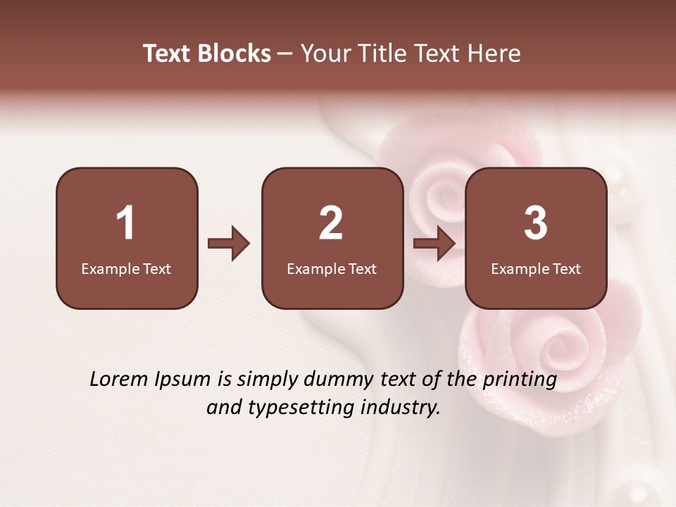 Cake Roses PowerPoint Template