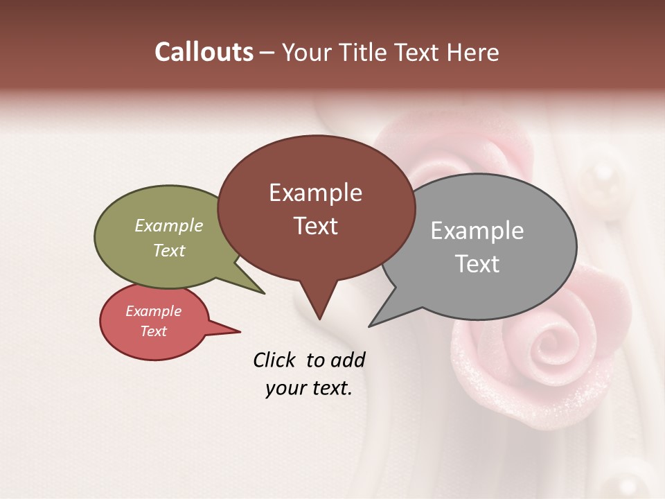 Cake Roses PowerPoint Template