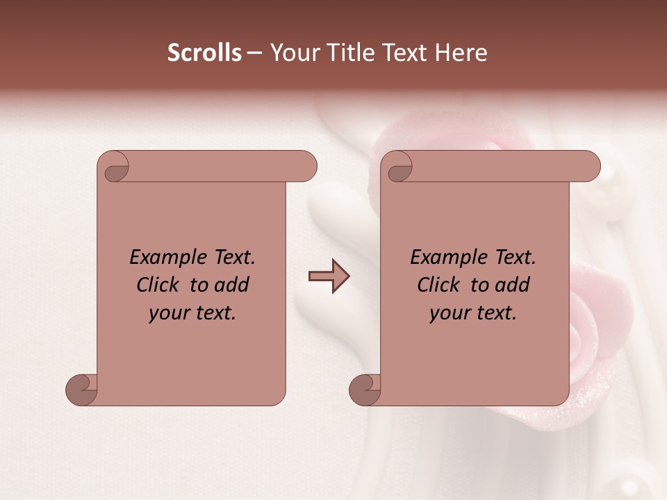 Cake Roses PowerPoint Template