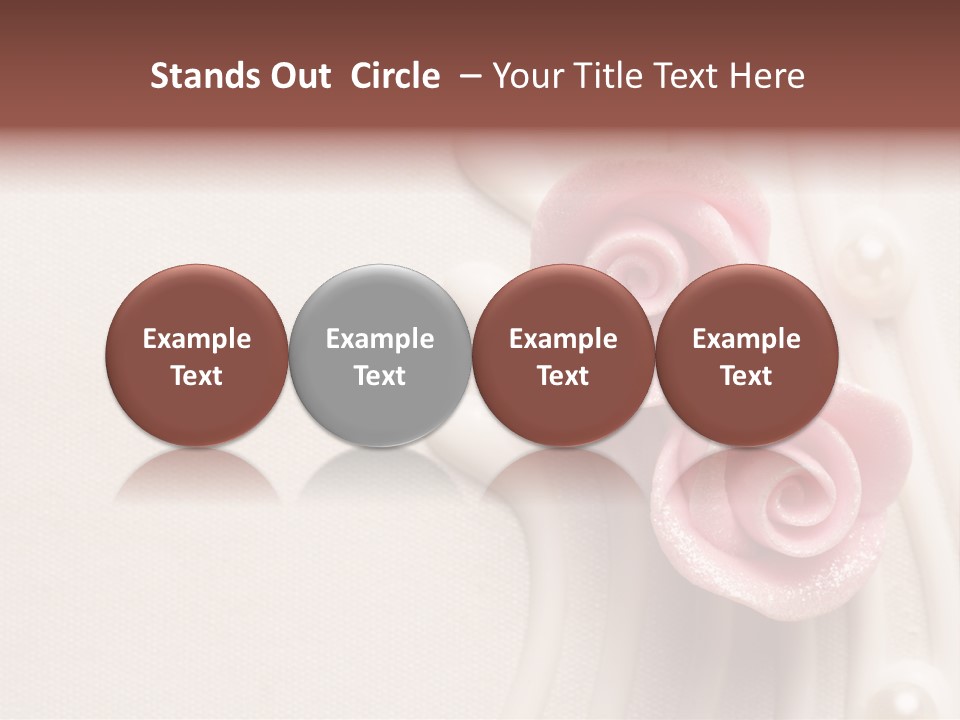 Cake Roses PowerPoint Template