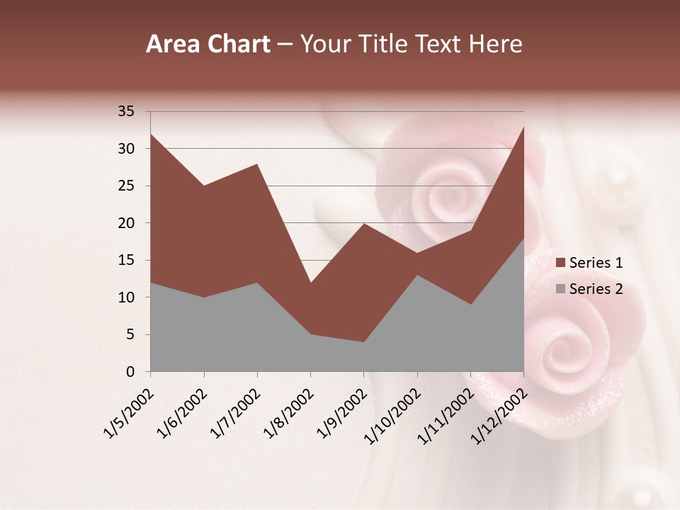 Cake Roses PowerPoint Template