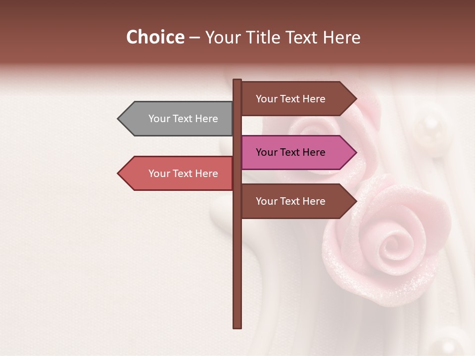 Cake Roses PowerPoint Template