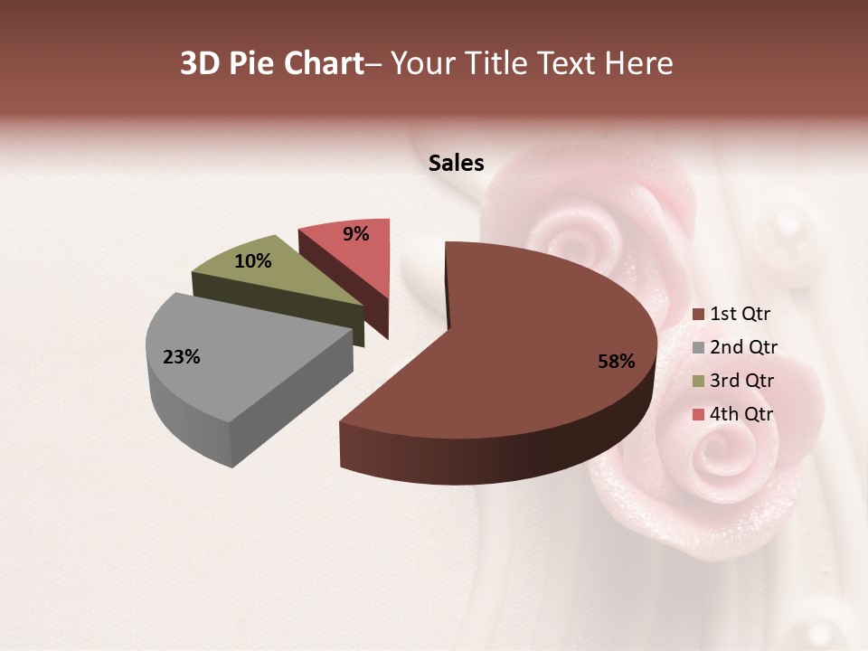 Cake Roses PowerPoint Template