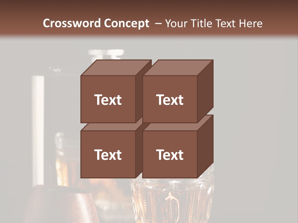 Tobacco Facetted Alcohol PowerPoint Template