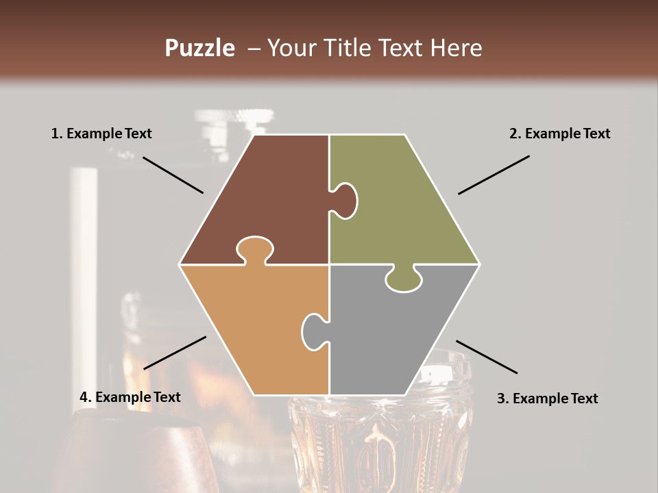 Tobacco Facetted Alcohol PowerPoint Template