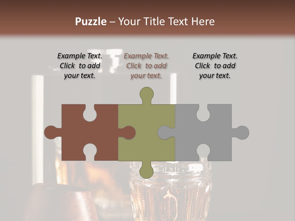 Tobacco Facetted Alcohol PowerPoint Template