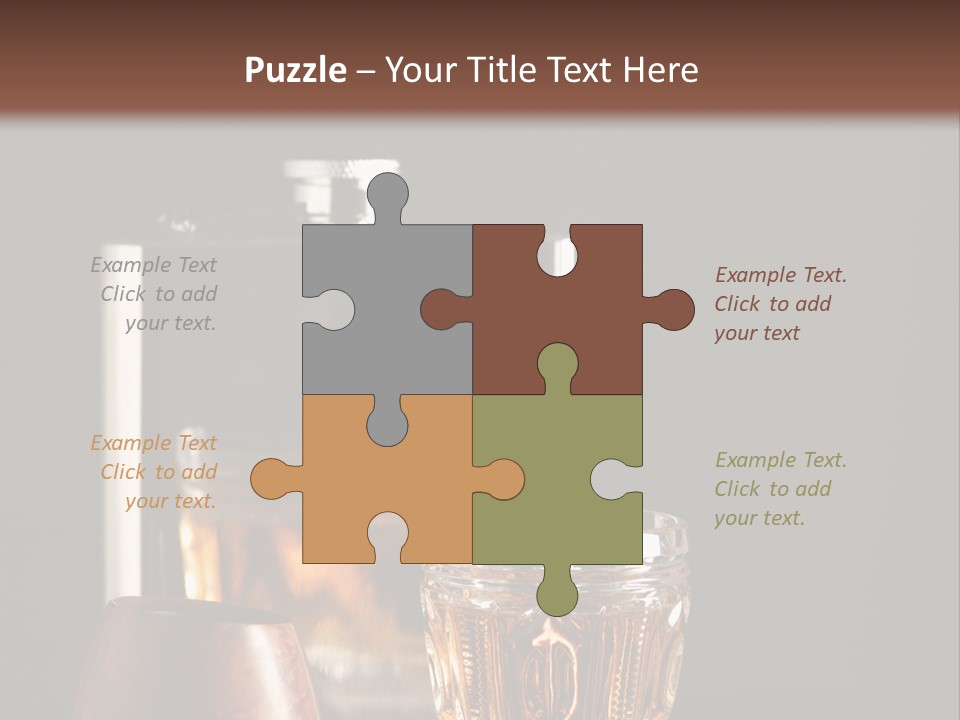 Tobacco Facetted Alcohol PowerPoint Template