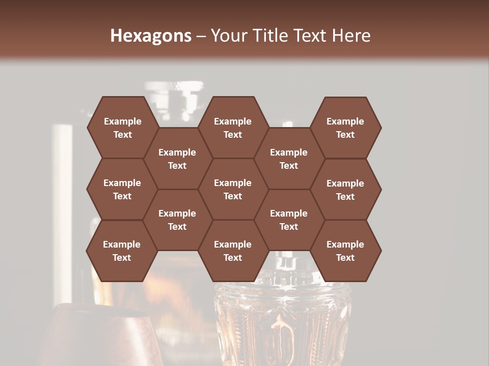 Tobacco Facetted Alcohol PowerPoint Template