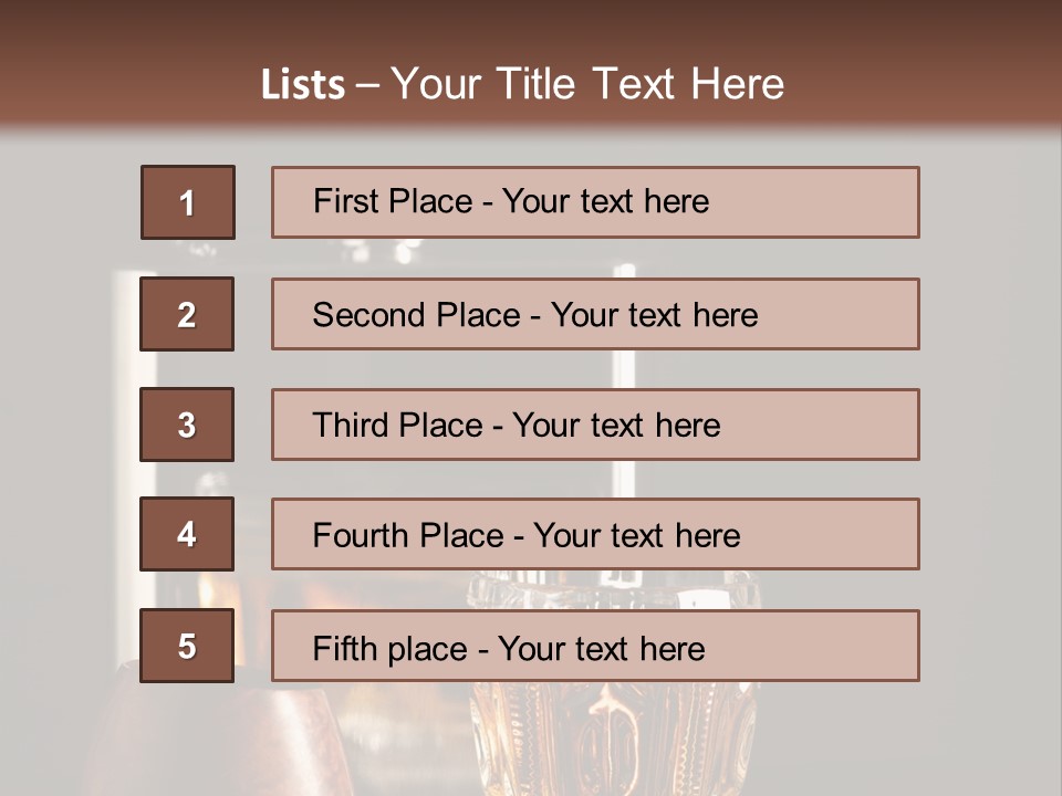 Tobacco Facetted Alcohol PowerPoint Template