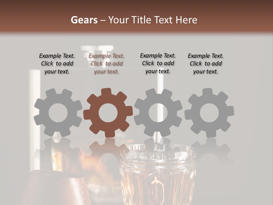 Tobacco Facetted Alcohol PowerPoint Template