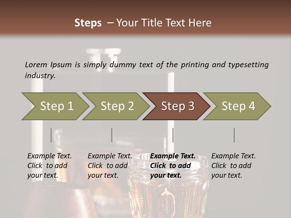 Tobacco Facetted Alcohol PowerPoint Template