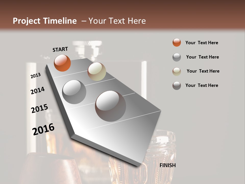 Tobacco Facetted Alcohol PowerPoint Template