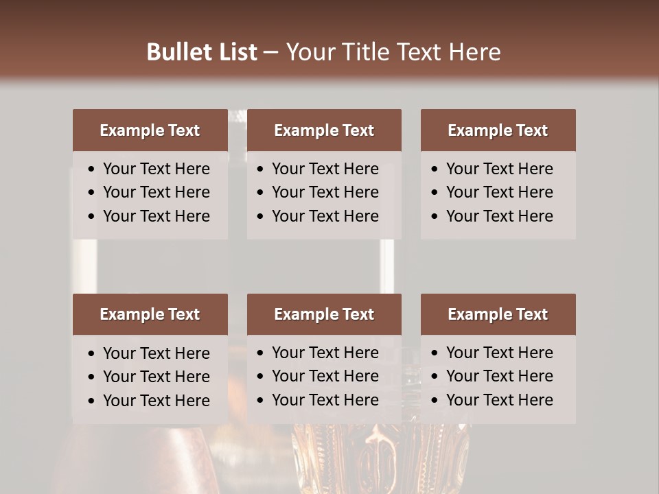 Tobacco Facetted Alcohol PowerPoint Template