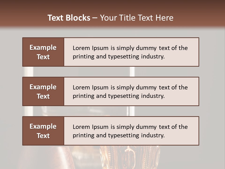Tobacco Facetted Alcohol PowerPoint Template
