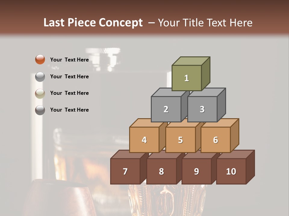 Tobacco Facetted Alcohol PowerPoint Template