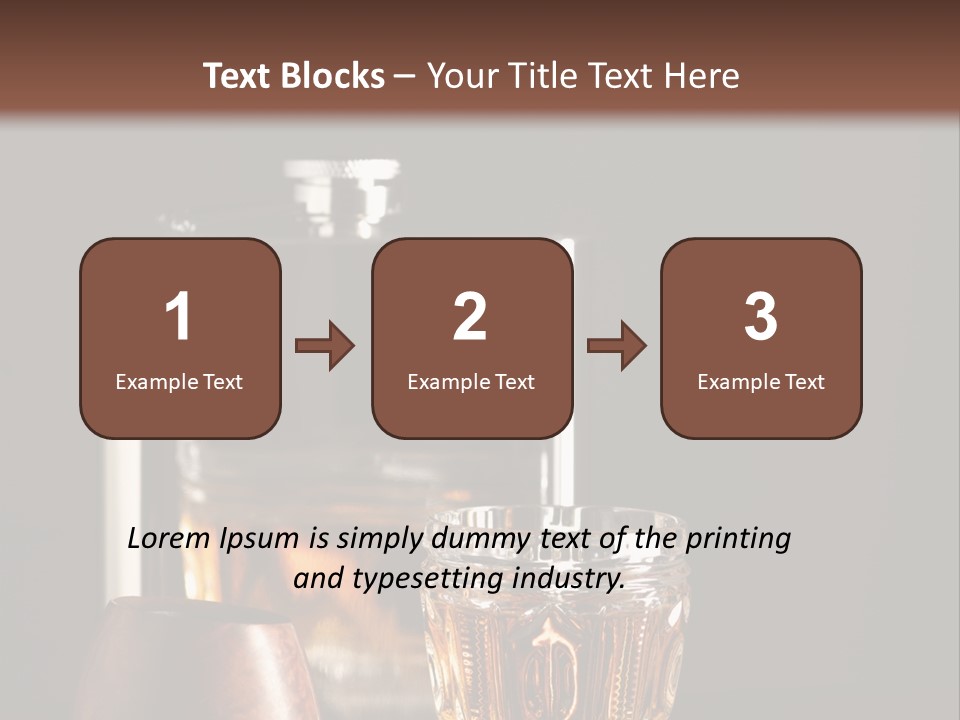 Tobacco Facetted Alcohol PowerPoint Template