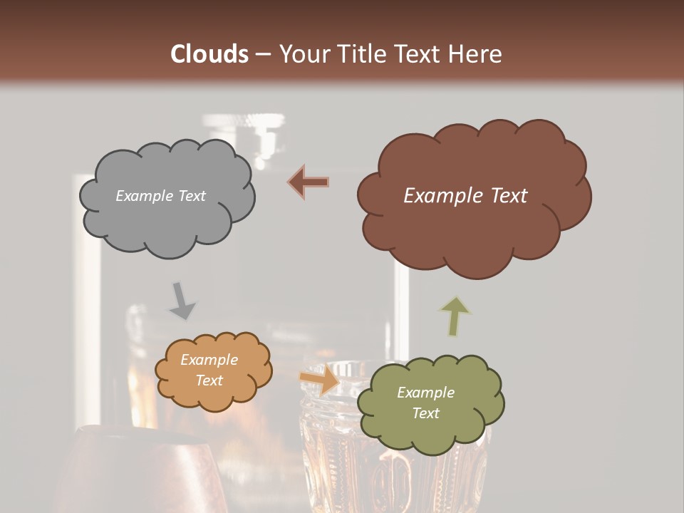 Tobacco Facetted Alcohol PowerPoint Template