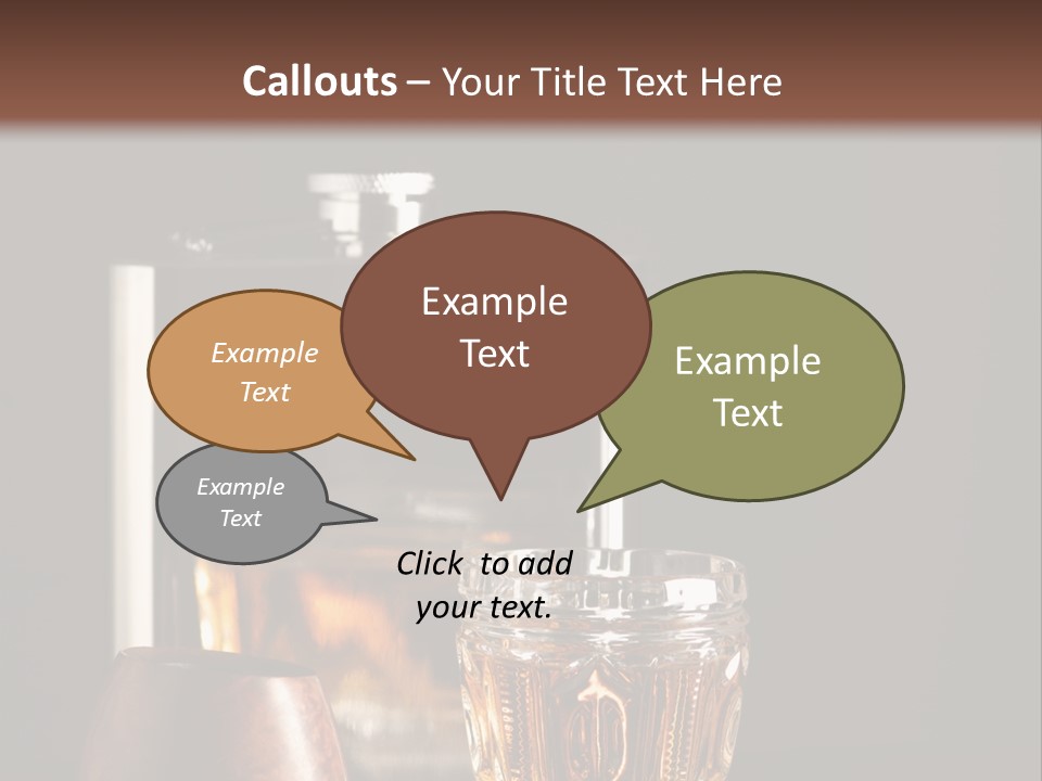 Tobacco Facetted Alcohol PowerPoint Template
