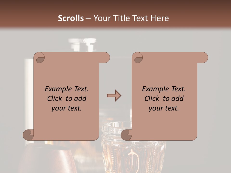 Tobacco Facetted Alcohol PowerPoint Template