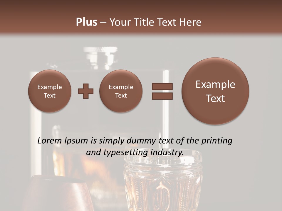 Tobacco Facetted Alcohol PowerPoint Template