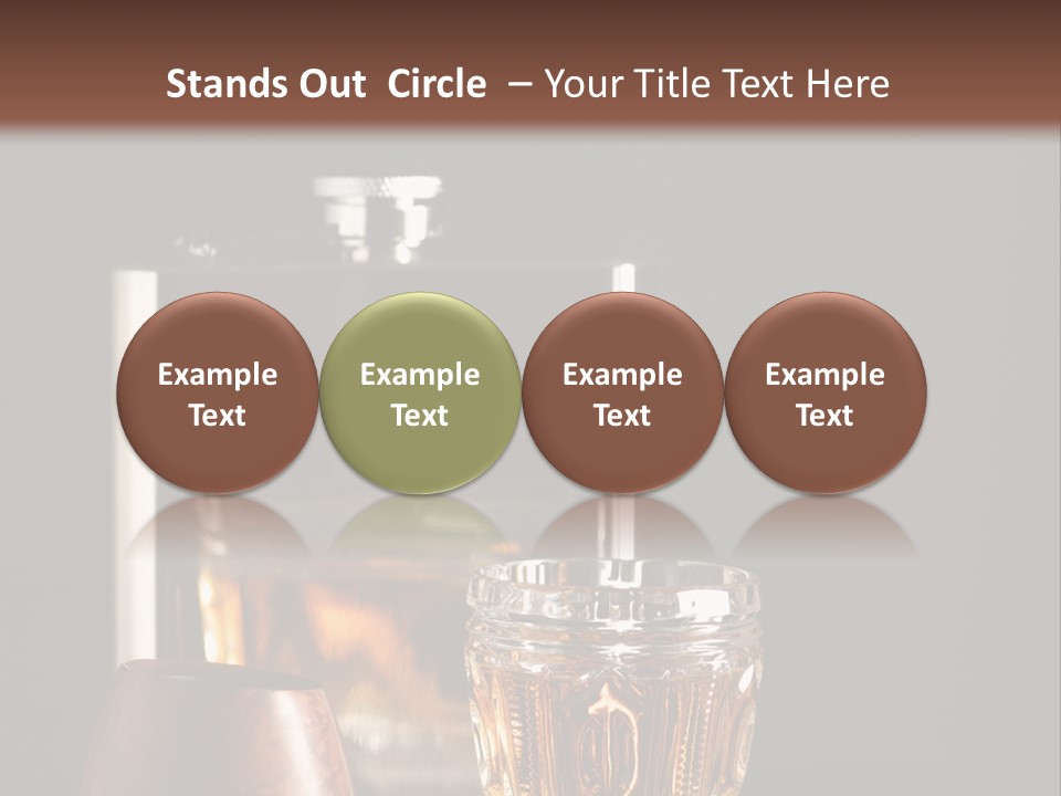 Tobacco Facetted Alcohol PowerPoint Template