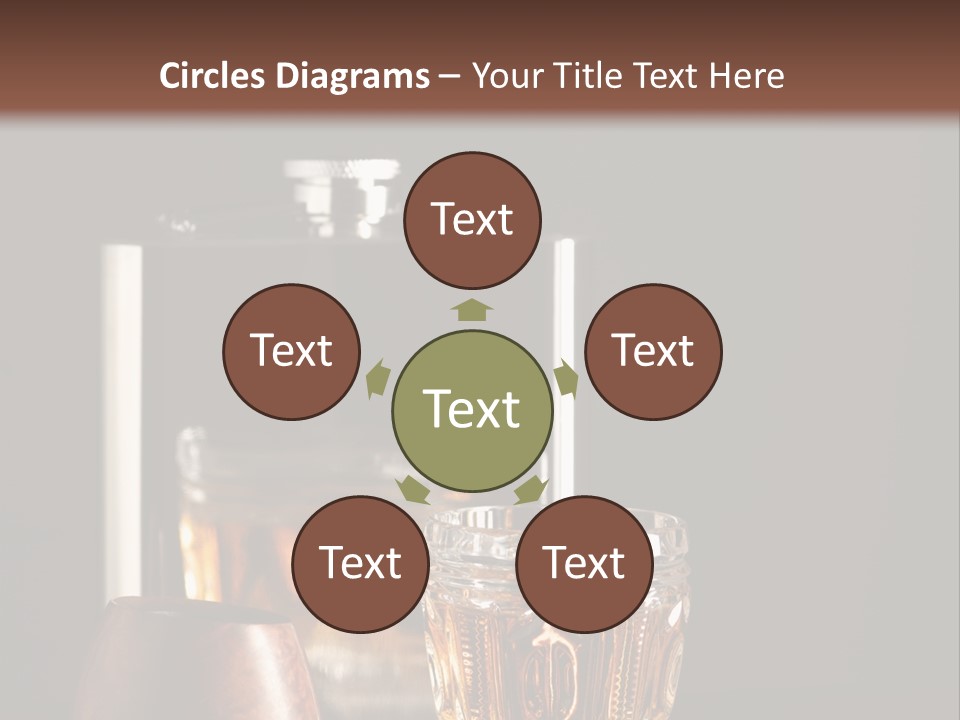 Tobacco Facetted Alcohol PowerPoint Template
