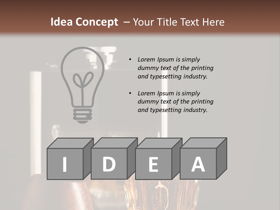 Tobacco Facetted Alcohol PowerPoint Template