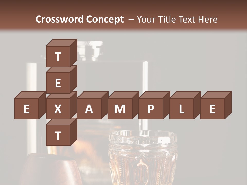 Tobacco Facetted Alcohol PowerPoint Template