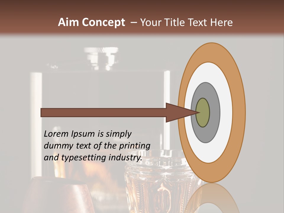 Tobacco Facetted Alcohol PowerPoint Template