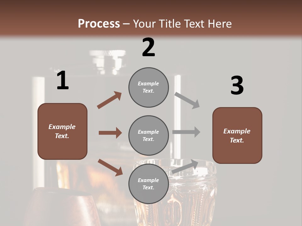 Tobacco Facetted Alcohol PowerPoint Template