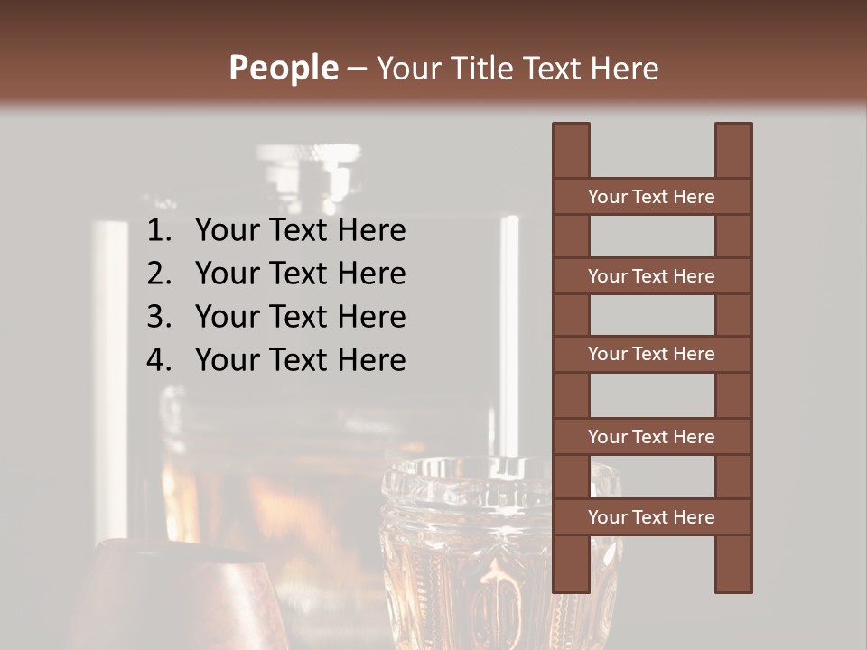 Tobacco Facetted Alcohol PowerPoint Template