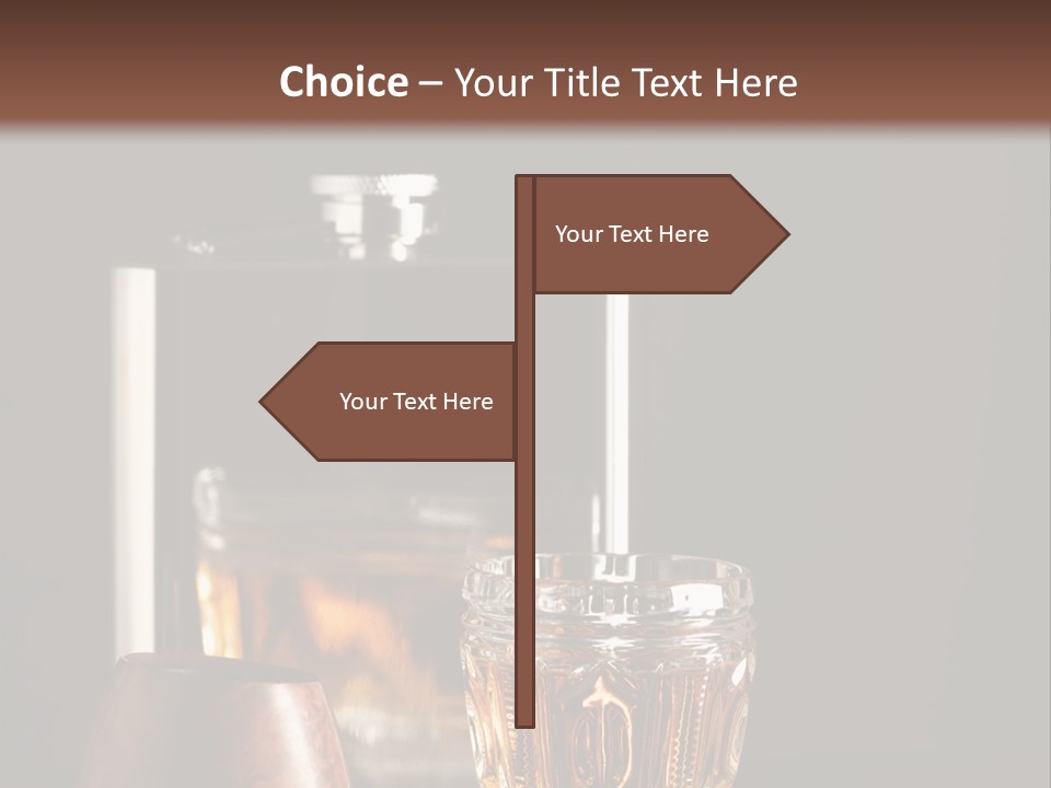 Tobacco Facetted Alcohol PowerPoint Template