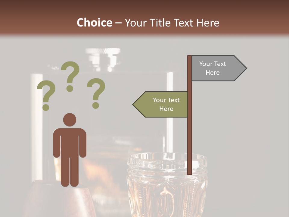 Tobacco Facetted Alcohol PowerPoint Template