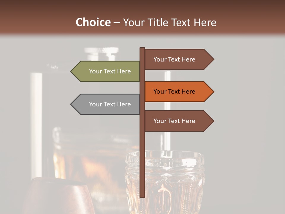 Tobacco Facetted Alcohol PowerPoint Template