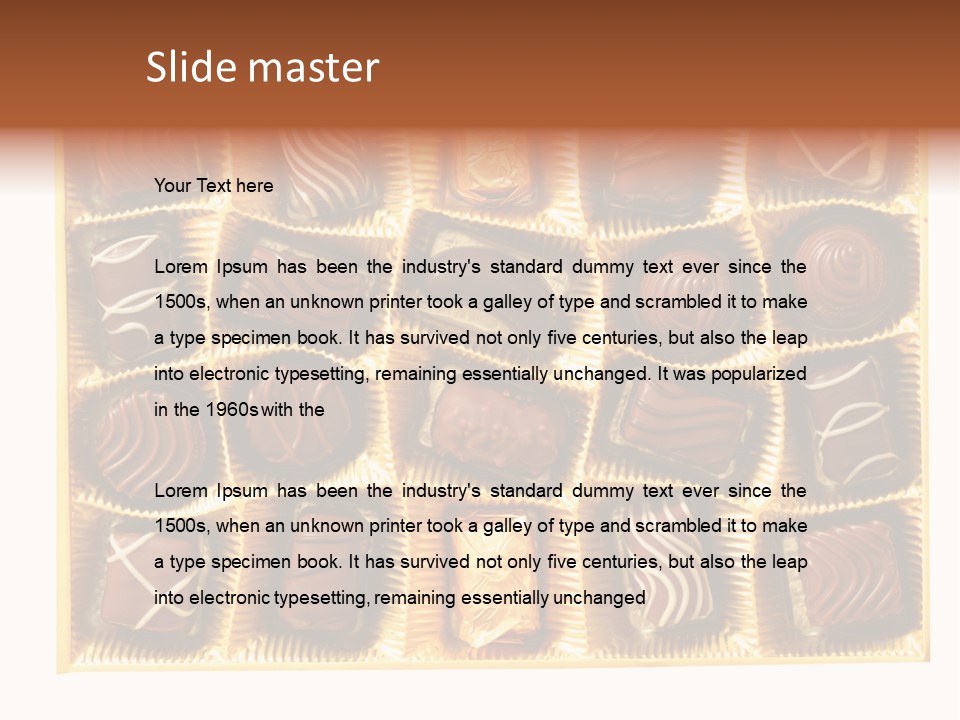 Praline Box PowerPoint Template
