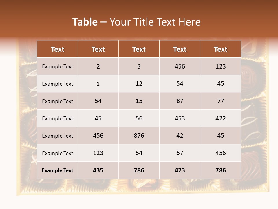 Praline Box PowerPoint Template