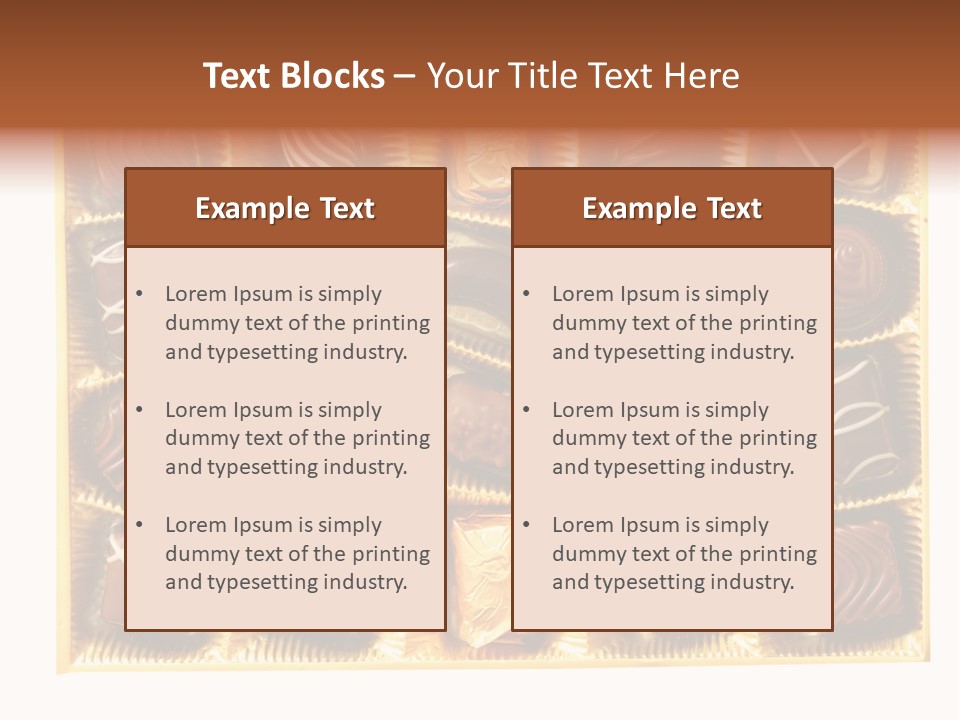 Praline Box PowerPoint Template